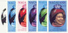 Nagaland 1986 Queen's 60th Birthday imperf deluxe sheet (2ch value) the set of 6 imperf progressive proofs comprising single colour, 2-colour, three x 3-colour combinations plus completed design (6 proofs) unmounted mint