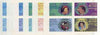 Calve Island 1986 Queen's 60th Birthday imperf sheetlet containing 4 values, the set of 6 progressive proofs comprising single colour, 2-colour, three x 3-colour combinations plus completed design (24 proofs) unmounted mint
