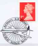 Postmark - Great Britain 2002 cover with Hatfield 'Airliners' cancel illustrated with DH Comet