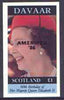 Davaar Island 1986 Queen's 60th Birthday imperf souvenir sheet (£1 value) with AMERIPEX opt in black unmounted mint