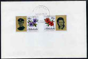Cook Islands - Aitutaki 1973 Royal Wedding set of 2 on plain unaddressed cover with first day cancel
