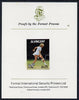 St Vincent 1987 International Tennis Players $1.25 Steffi Graf imperf proof mounted on Format International proof card (as SG 1061)