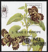 St Thomas & Prince Islands 1991 Phila Nippon '91 Stamp Exhibition (Butterflies) perf m/sheet unmounted mint