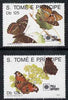 St Thomas & Prince Islands 1991 Phila Nippon '91 Stamp Exhibition (Butterflies) perf set of 2 values unmounted mint