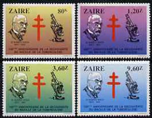 Zaire 1983 Centenary of Discovery of Tubercle Bacillus by Dr Koch set of 4 unmounted mint, SG 1153-56
