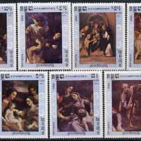 Kampuchea 1984 450th Death Anniversary of Correggio (artist) perf set of 7 unmounted mint, SG 578-84