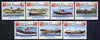 Kampuchea 1985 Water Craft perf set of 7 unmounted mint, SG 655-61