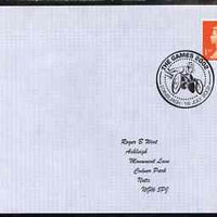 Postmark - Great Britain 2002 cover with Games 2002, Edinburgh cancel illustrated with Disabled Wheelchair Athlete