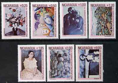 Nicaragua 1982 Paintings perf set of 7 unmounted mint, SG 2379-85