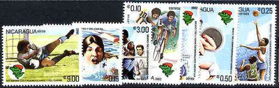 Nicaragua 1982 Central American & Caribbean Games perf set of 7 unmounted mint, SG 2359-65