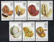 Nicaragua 1986 40th Anniversary of FAO (fruits) perf set of 7 unmounted mint, SG 2774-80