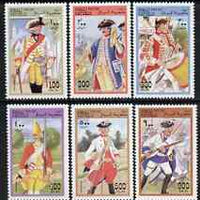 Somalia 1997 Military Uniforms perf set of 6 values unmounted mint