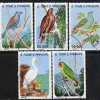 St Thomas & Prince Islands 1993 Birds perf set of 5 very fine cto used