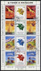 St Thomas & Prince Islands 1978 Centenary of UPU perf sheetlet containing 12 values (set of 8 plus extra 4 values) fine cto used (Concorde,Balloon, Airship,Train,Stage coach, Ship & Satellite)