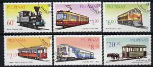 Philippines 1984 Rail Transport perf set of 6 very fine cto used, SG 1861-66