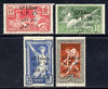 Lebanon 1924 Olympic Games set of 4 optd 'Gd Liban' & surcharged, fine mounted mint SG 49-52