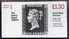 Great Britain 1981-85 Postal History series #01 (Penny Black) £1.30 booklet complete with selvedge at left SG FL1A