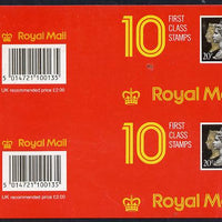 Booklet - Great Britain 1990 Penny black Anniversary £2 window booklet cover (Mark 4) in uncut vert proof pair with additional variety 'lamination omitted' (slight surface damage as a result) - Harrison printing