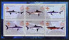 Congo 2002 Sharks perf sheetlet containing set of 6 values, each with Scouts & Guides Logos unmounted mint
