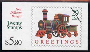 United States 1992 Christmas $5.80 booklet complete and pristine, SG SB 168