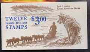 United States 1988 Jack London (writer) $3.00 booklet complete and pristine, SG SB 130