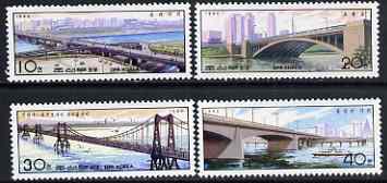 North Korea 1990 Bridges perf set of 4 unmounted mint, SG N2939-42*