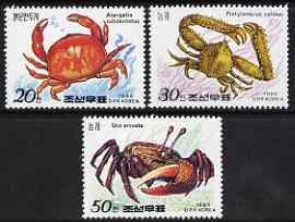 North Korea 1990 Crabs perf set of 3 unmounted mint, SG N2947-49*