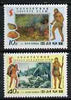 North Korea 1990 Evolution of Man perf set of 2 unmounted mint, SG N2937-38*