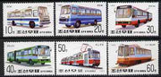 North Korea 1992 Transport complete perf set of 6 unmounted mint, SG N3123-28