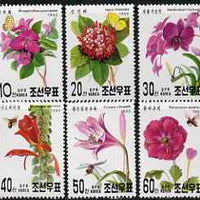 North Korea 1992 Flowers perf set of 6 unmounted mint, SG N3163-68*