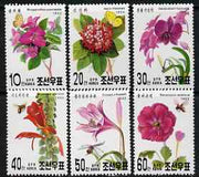 North Korea 1992 Flowers perf set of 6 unmounted mint, SG N3163-68*