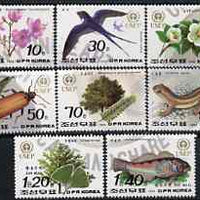 North Korea 1992 World Environment Day complete set of 8 values unmounted mint, SG N3200-07*