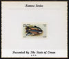 Oman 1972 Fish (Char) imperf (1b value) mounted on special 'Nature Series' presentation card inscribed 'Presented by the State of Oman'