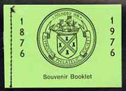 Great Britain 1976 Plymouth Philatelic Society Souvenir booklet complete and pristine