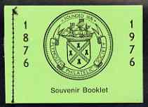 Great Britain 1976 Plymouth Philatelic Society Souvenir booklet complete and pristine