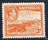 Antigua 1938-51 KG6 Fort James 3d orange unmounted mint, SG 103