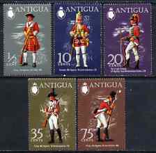 Antigua 1971 Military Uniforms (2nd series) set of 5 unmounted mint, SG 303-307