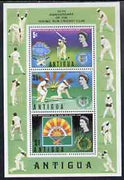Antigua 1972 50th Anniversary of Rising Sun Cricket Club perf m/sheet unmounted mint, SG MS344