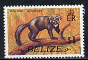 Belize 1974 Tayra (Bush Dog) $1 (from def set) unmounted mint SG 372