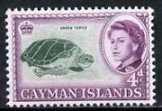 Cayman Islands 1962-64 Green Turtles 4d unmounted mint, SG 171