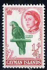 Cayman Islands 1962-64 Amazon (Parrot) 1/4d unmounted mint SG 165