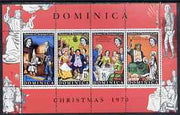 Dominica 1970 Christmas & Charles Dickens Death Centenary perf m/sheet unmounted mint, SG MS316
