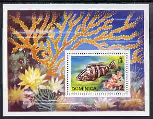 Dominica 1975 Fishes perf m/sheet unmounted mint, SG MS458