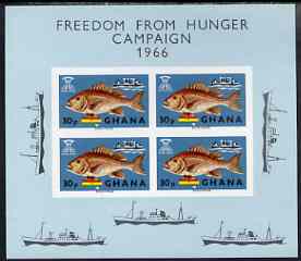 Ghana 1966 Freedom From Hunger (Fish) imperf m/sheet unmounted mint, SG MS425
