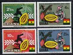 Ghana 1968 Cocoa research perf set of 4 unmounted mint, SG 501-504