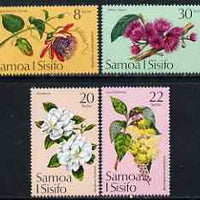 Samoa 1975 Tropical Flowers perf set of 4 unmounted mint, SG 440-43