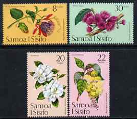 Samoa 1975 Tropical Flowers perf set of 4 unmounted mint, SG 440-43