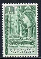 Sarawak 1955 Logging 1c from def set unmounted mint, SG 188