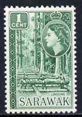 Sarawak 1955 Logging 1c from def set unmounted mint, SG 188
