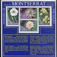 Montserrat 1977 Flowers of the Night perf m/sheet unmounted mint, SG MS403